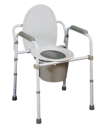 2 in 1 Folding Commode/Over Toilet Aid