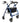 ALUMINIUM ROLLATOR 8" WHEEL Blue, Front View