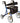 HEAVY DUTY EURO STYLE 10” FRONT X-FOLD ROLLATOR - PADDED SEAT
