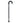 STANDARD HANDLE CANE - BLACK