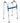 FOLDING ONE BUTTON WALKING FRAME